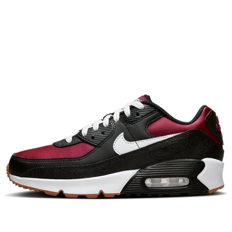 (GS) Nike Air Max 90 Leather 'Black Team Red' CD6864-024 sold by KicksCrew