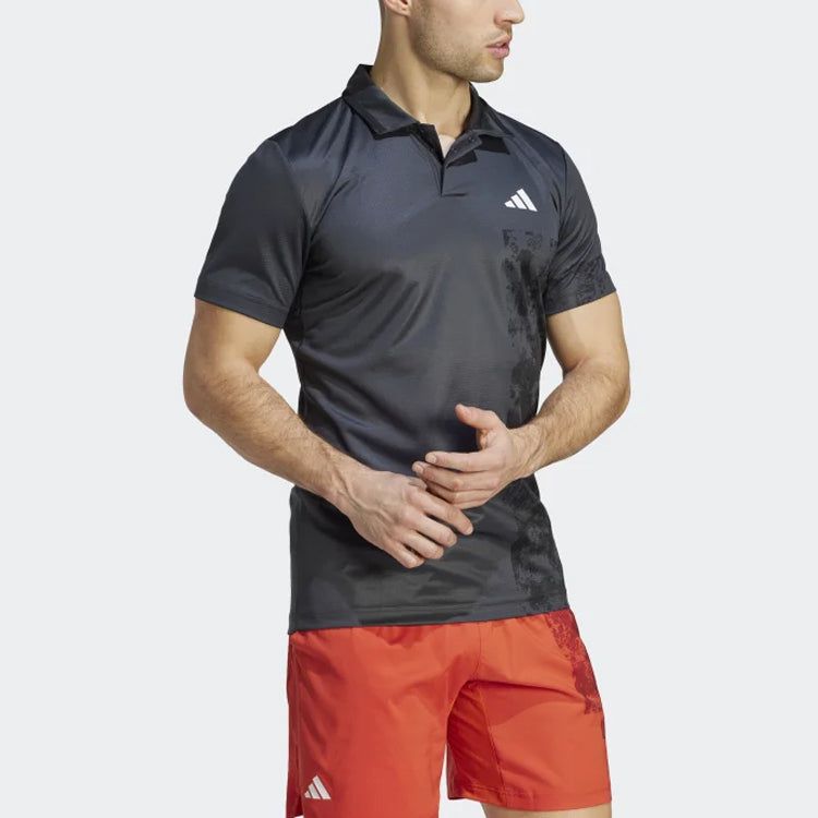 adidas Tennis Paris HEAT.RDY FreeLift Polo Shirt 'Carbon' HZ1346 sold by KicksCrew product image thumbnail 4