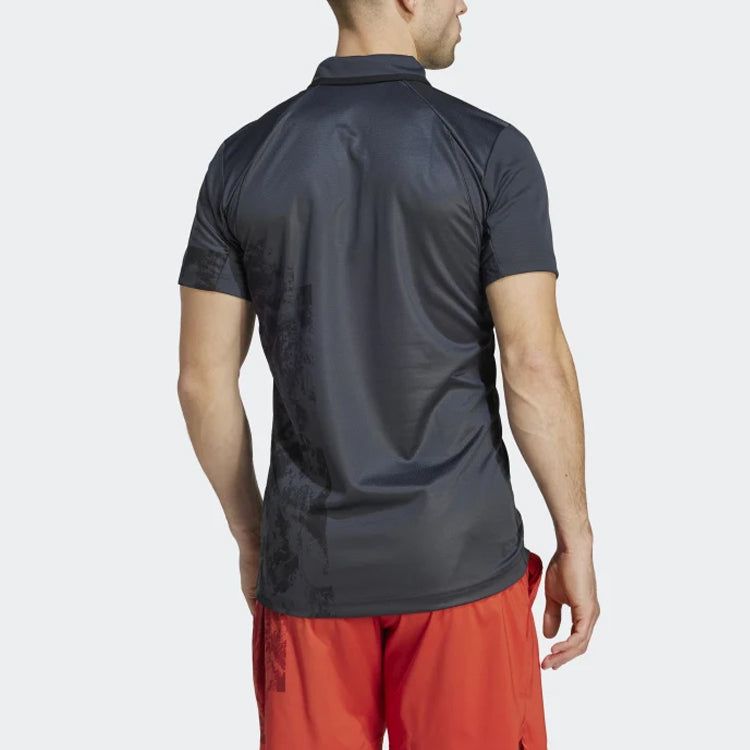 adidas Tennis Paris HEAT.RDY FreeLift Polo Shirt 'Carbon' HZ1346 sold by KicksCrew product image thumbnail 3