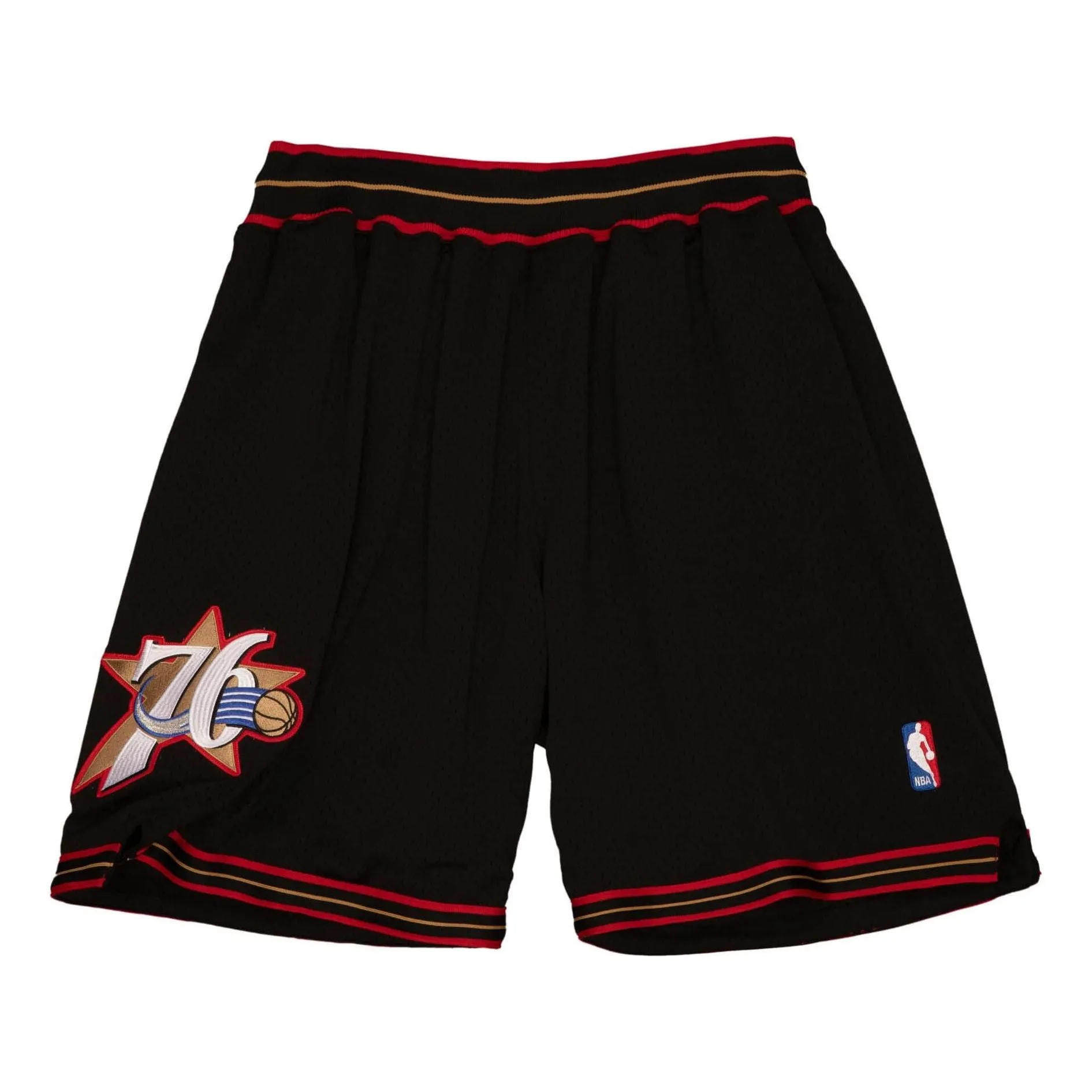 Mitchell & Ness NBA Authentic Philadelphia 76ers Road 1997-98 Shorts 'Black' ASHRGS18129-P76BLCK97 sold by KicksCrew