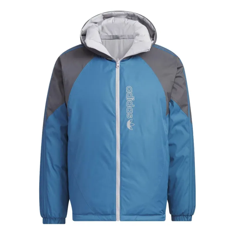 Adidas Originals Reversible Down Jackets 'Blue White' IU4828 sold by KicksCrew