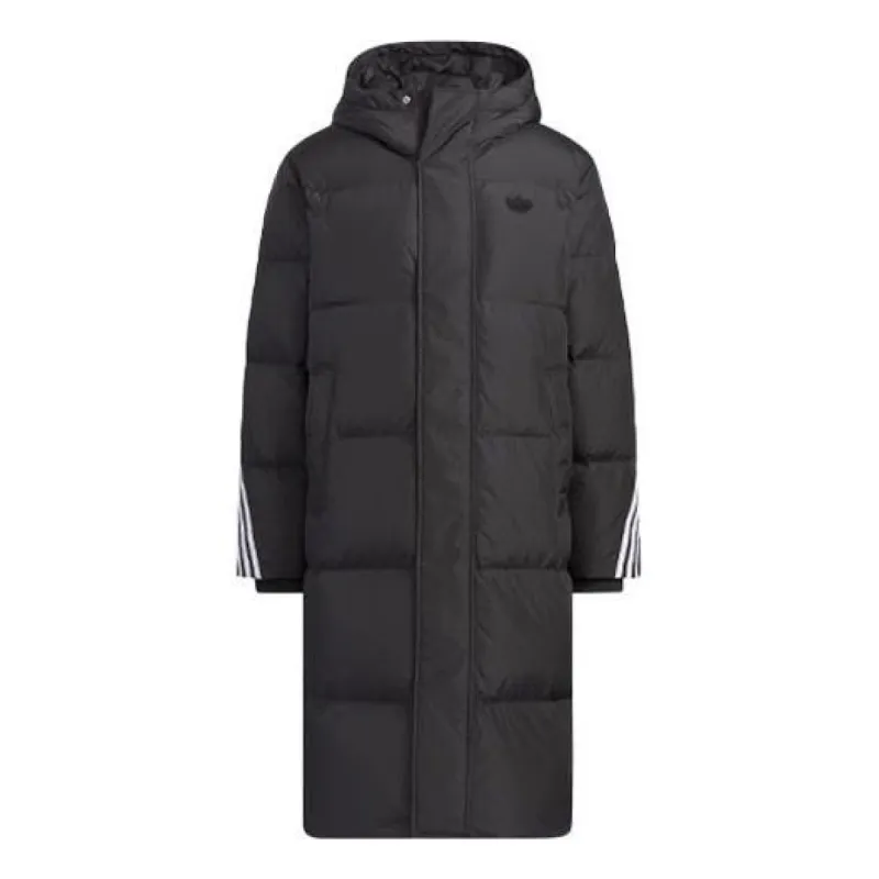 Adidas Long Down Jacket 'Black' IU4831 sold by KicksCrew