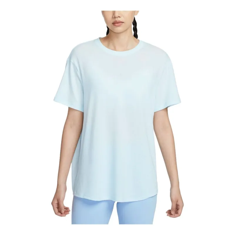 (WMNS) Nike One Relaxed Dri-FIT T-shirt Asia Sizing 'Ice Blue' FN2815-474 sold by KicksCrew