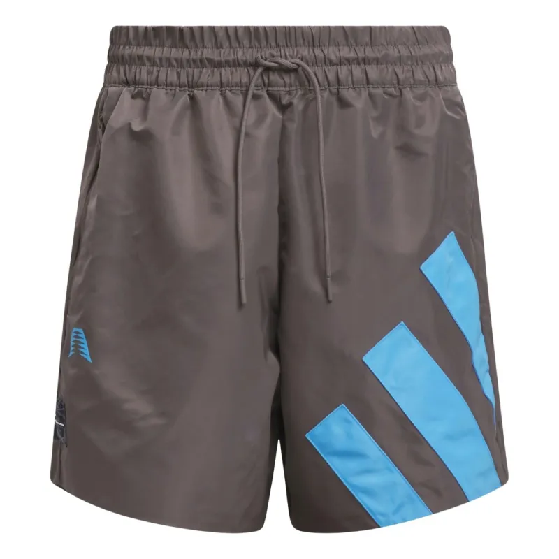 adidas AE Foundation Basketball Shorts Asia Sizing 'Brown' IW8052 sold by KicksCrew