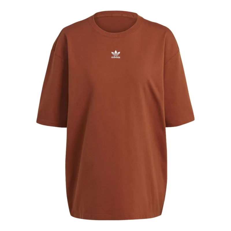 (WMNS) adidas Adicolor T-shirt Asia Sizing 'Brown' IL9625 sold by KicksCrew