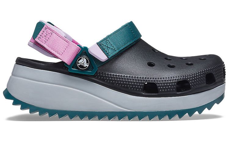 (WMNS) Crocs Classic Hiker Clog 'Black Gey Teal' 206772-988 sold by KicksCrew product image thumbnail 2