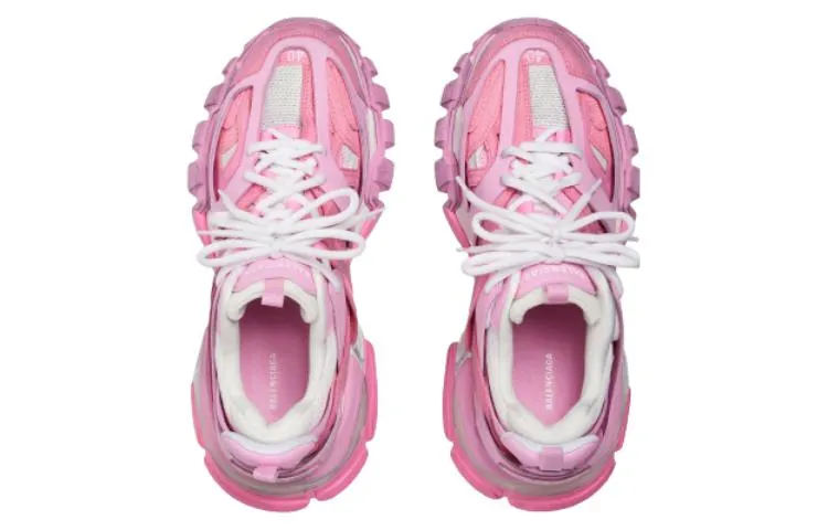 (WMNS) Balenciaga Track Sneakers 'Pink Mesh and Suede Like Fabric' 542436W3SU55090 sold by KicksCrew product image thumbnail 4
