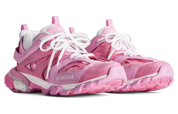 (WMNS) Balenciaga Track Sneakers 'Pink Mesh and Suede Like Fabric' 542436W3SU55090 sold by KicksCrew product image thumbnail 2