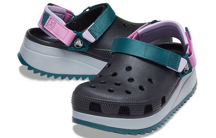 (WMNS) Crocs Classic Hiker Clog 'Black Gey Teal' 206772-988 sold by KicksCrew product image thumbnail 6