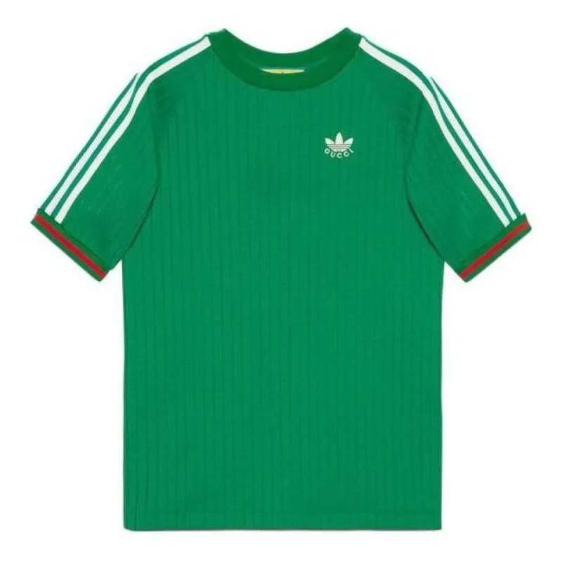 Gucci x adidas Jersey T-shirt 'Green' 700486-XJEJT-3063 sold by KicksCrew