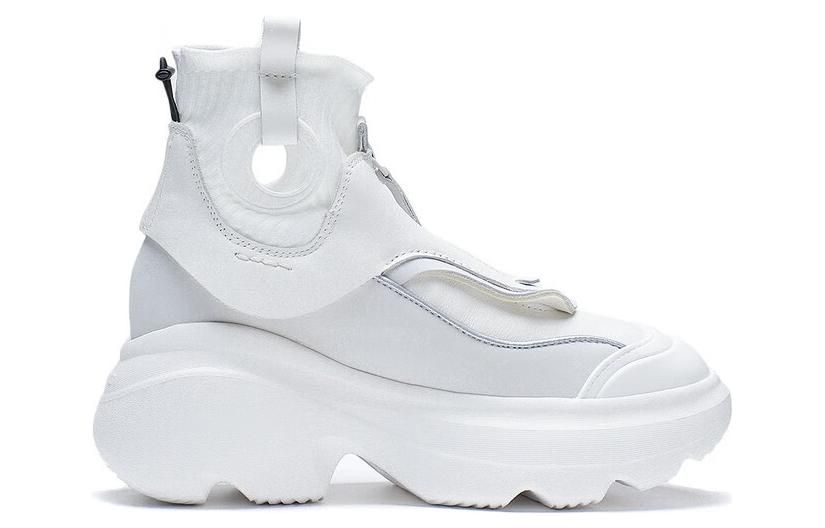 (WMNS) Li-Ning Puff High 'White' AZGS112-1 sold by KicksCrew product image thumbnail 2