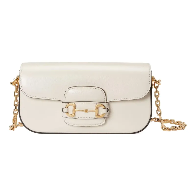 (WMNS) Gucci Horsebit 1955 Small Shoulder Bag 'White' 735178-1DB0G-9022 sold by KicksCrew