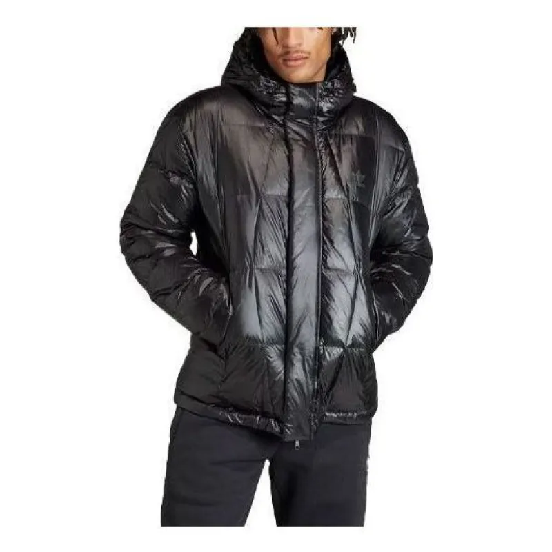 Adidas Lightweight Down Puffer Jacket 'Black' IR7131 sold by KicksCrew