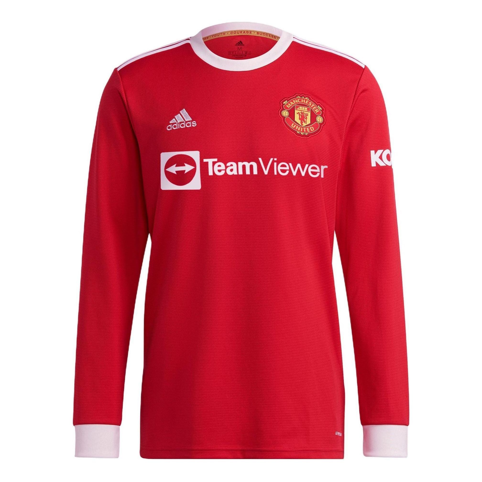 adidas Manchester United 21/22 Long Sleeve Home Jersey 'Red' GR3779 sold by KicksCrew