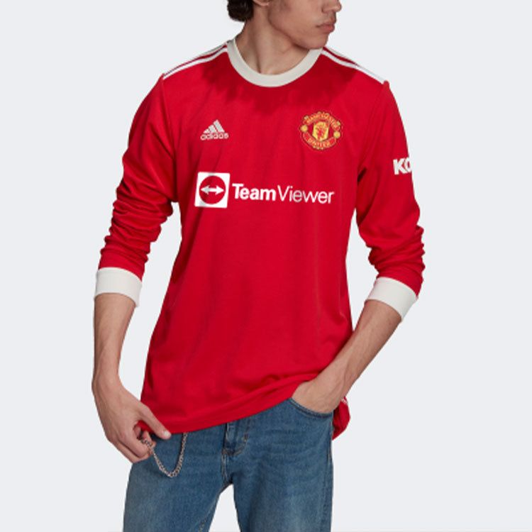 adidas Manchester United 21/22 Long Sleeve Home Jersey 'Red' GR3779 sold by KicksCrew product image thumbnail 5