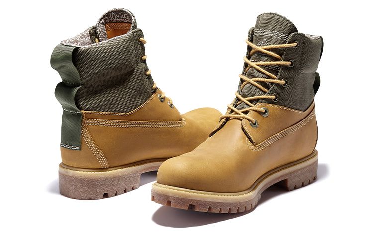Timberland 6 Inch Premium Waterproof ReBOTL Boot 'Wheat Nubuck and Fabric' A2DTJ231 sold by KicksCrew product image thumbnail 2