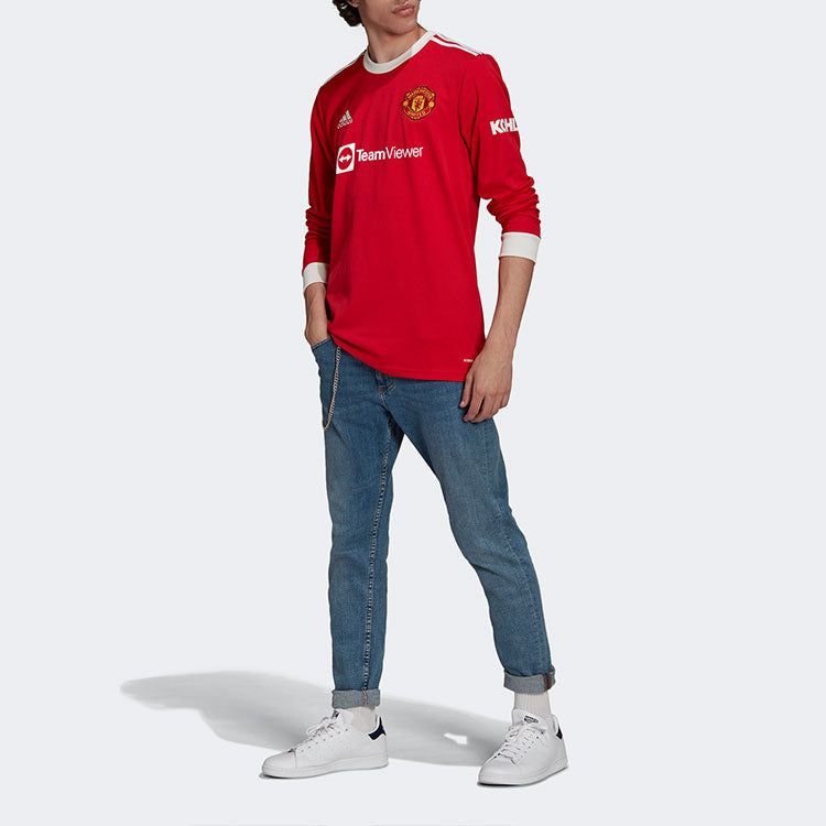 adidas Manchester United 21/22 Long Sleeve Home Jersey 'Red' GR3779 sold by KicksCrew product image thumbnail 3