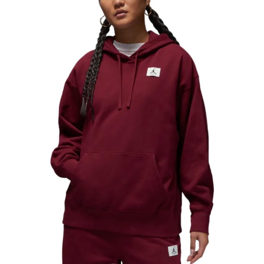 (WMNS) Air Jordan Flight Fleece Hoodie 'Claret' DQ4604-645 sold by KicksCrew product image thumbnail 4