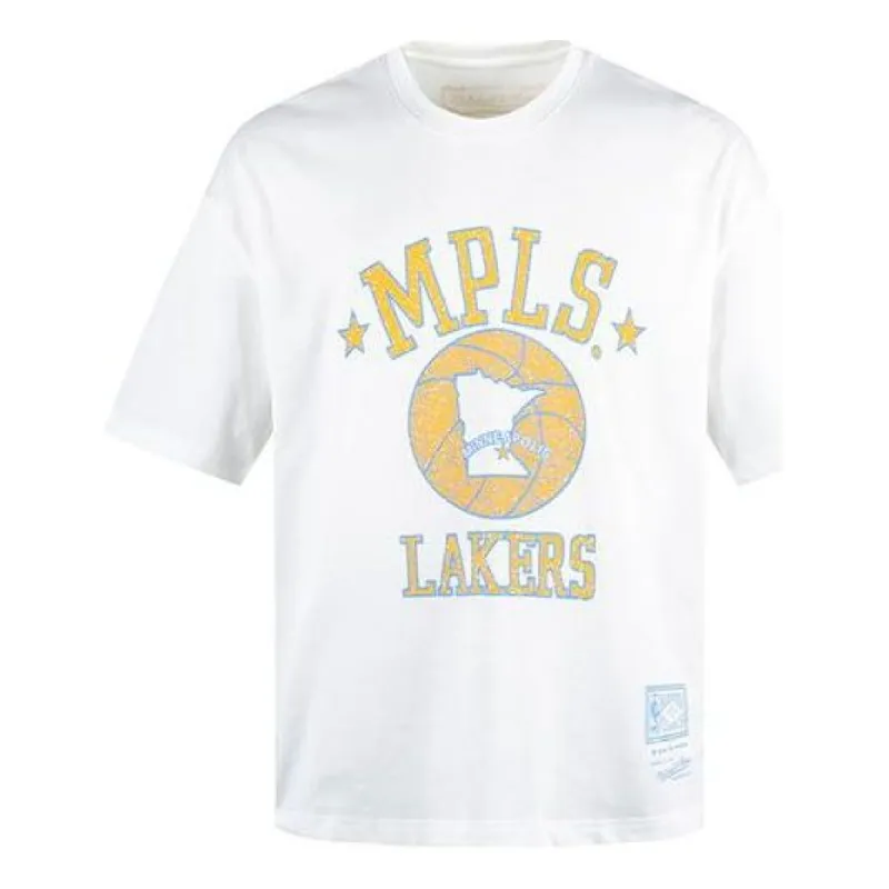Mitchell & Ness x NBA Minneapolis Lakers T-shirt 'White' MNJYSST230094-WHITE sold by KicksCrew