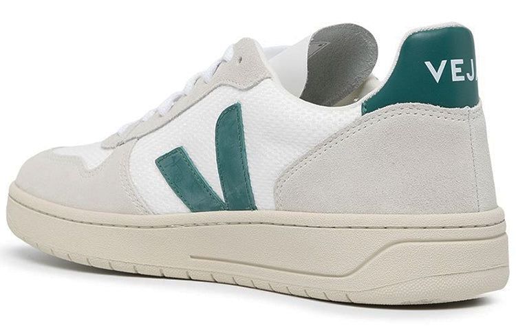 Veja V-10 B-Mesh Lace-Up Sneakers 'White Beige Green' VX0102796 sold by KicksCrew product image thumbnail 3