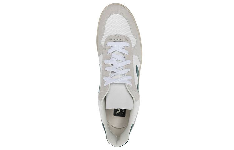 Veja V-10 B-Mesh Lace-Up Sneakers 'White Beige Green' VX0102796 sold by KicksCrew product image thumbnail 4