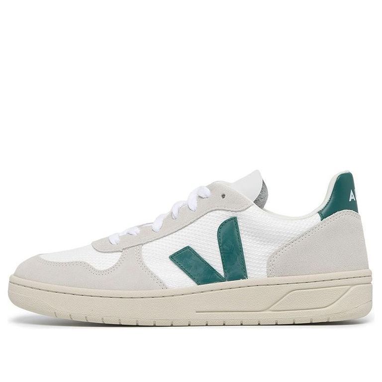 Veja V-10 B-Mesh Lace-Up Sneakers 'White Beige Green' VX0102796 sold by KicksCrew