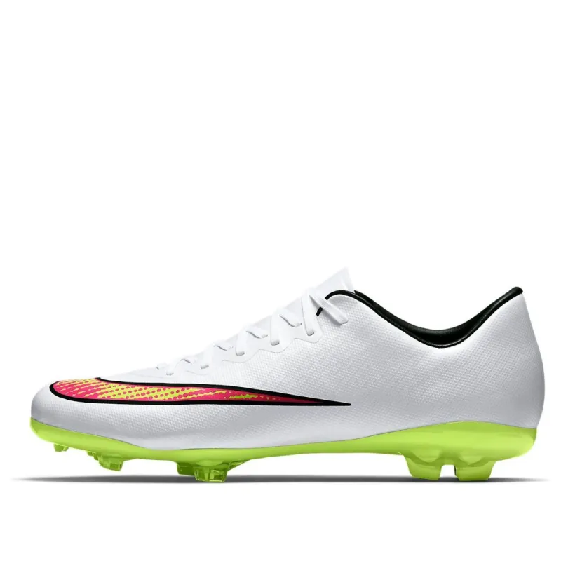 (GS) Nike Mercurial Vapor X FG 'White Volt Hyper Pink' 651620-170 sold by KicksCrew