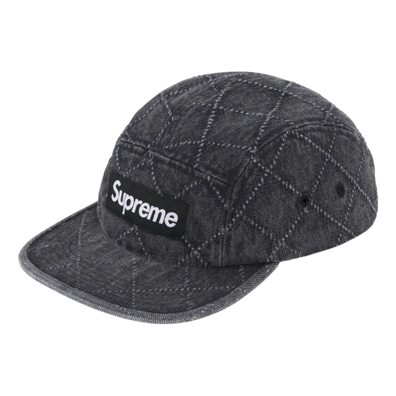 Supreme FW23 Week5 Punched Denim Camp Cap 'Black' SUP-FW23-2320 sold by KicksCrew