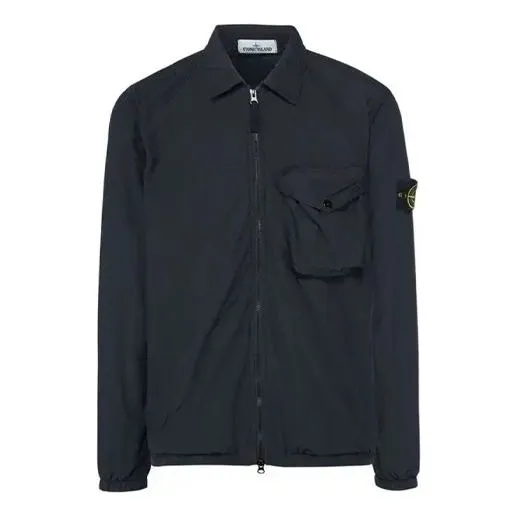 STONE ISLAND Overshirt 'Black' 751511803-V0029 sold by KicksCrew