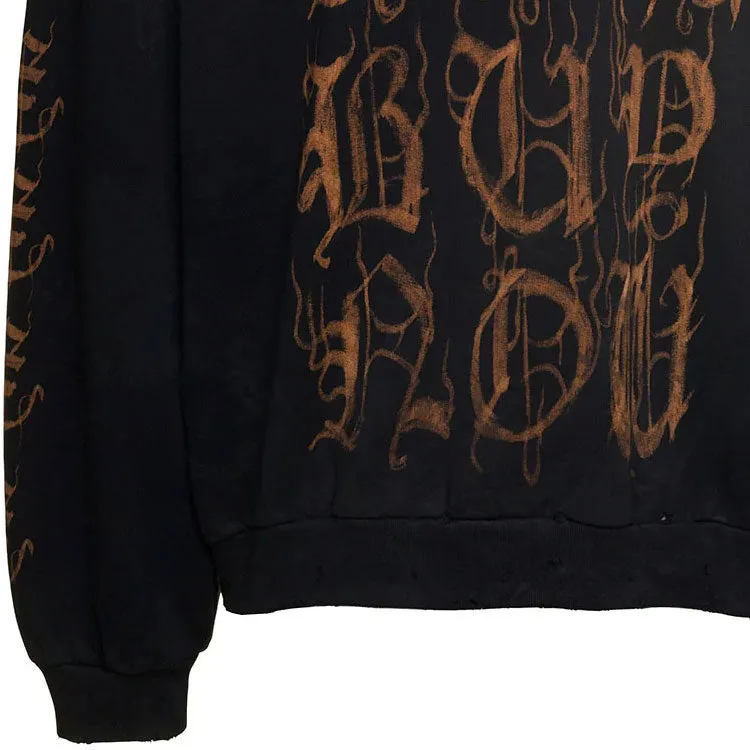 Balenciaga Heavy Metal Cotton Hoodie 'Washed Black' 739024-TOVD8-1055 sold by KicksCrew product image thumbnail 5