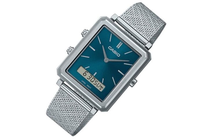 (WMNS) CASIO Analog 'Silver Teal' MTP-B205M-3E sold by KicksCrew product image thumbnail 2