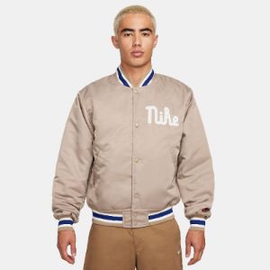 NIKE Dugout Satin Jacket スタジャン カーキ Sサイズ Nike Dugout Loose Satin Jacket Asia Sizing 'Khaki Sail
