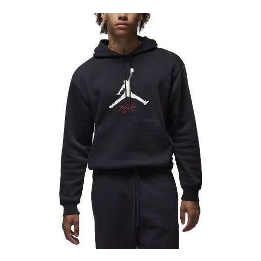 Air Jordan Essentials Fleece Hoodie 'Black White' FD7545-010 sold by KicksCrew