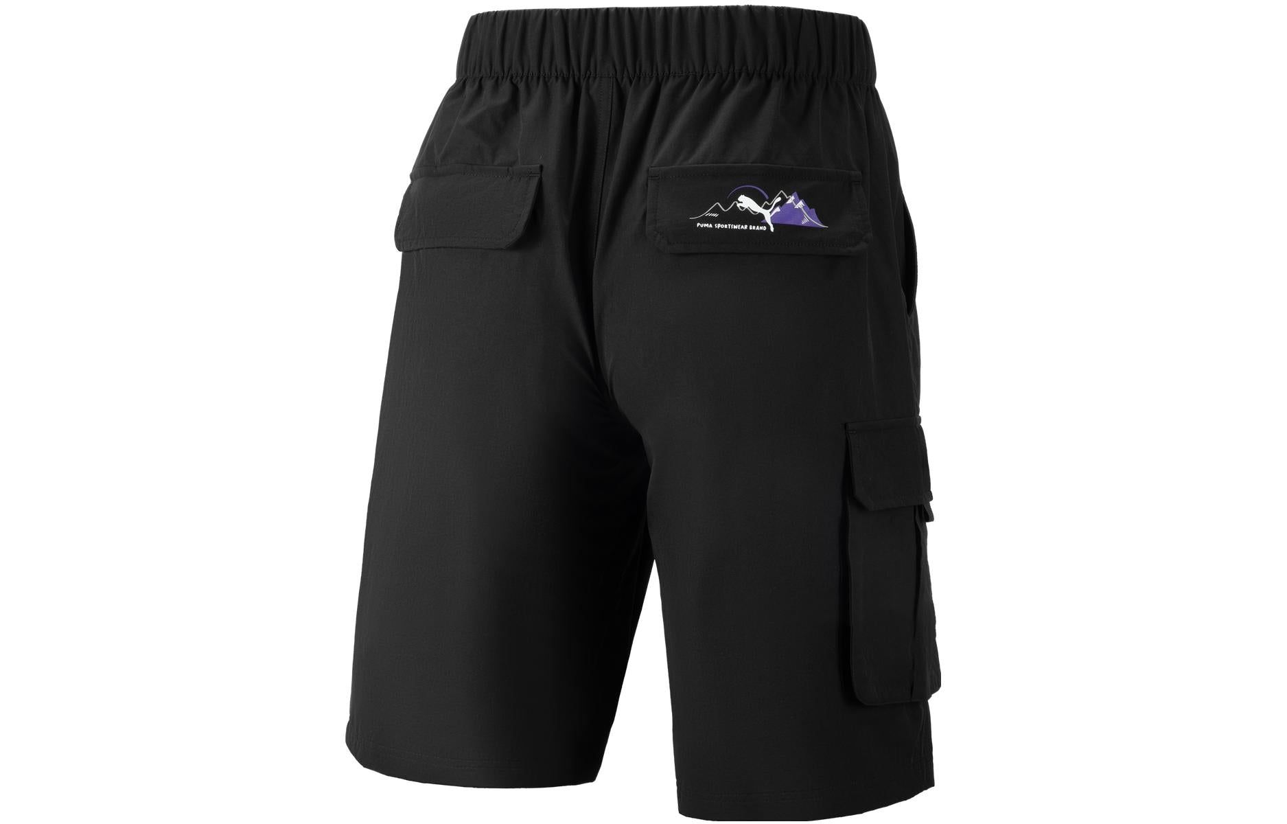 Puma Camping Mountain Cargo Shorts 'Black' 537424-01 sold by KicksCrew product image thumbnail 2