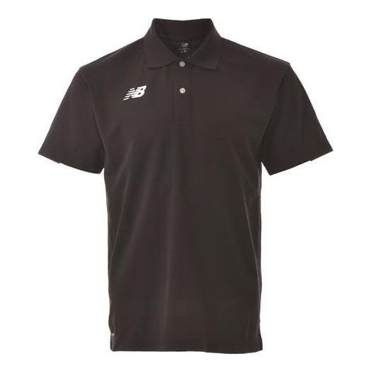 New Balance Logo Game Polo Shirt 'Black' JMTP1418-BK sold by KicksCrew