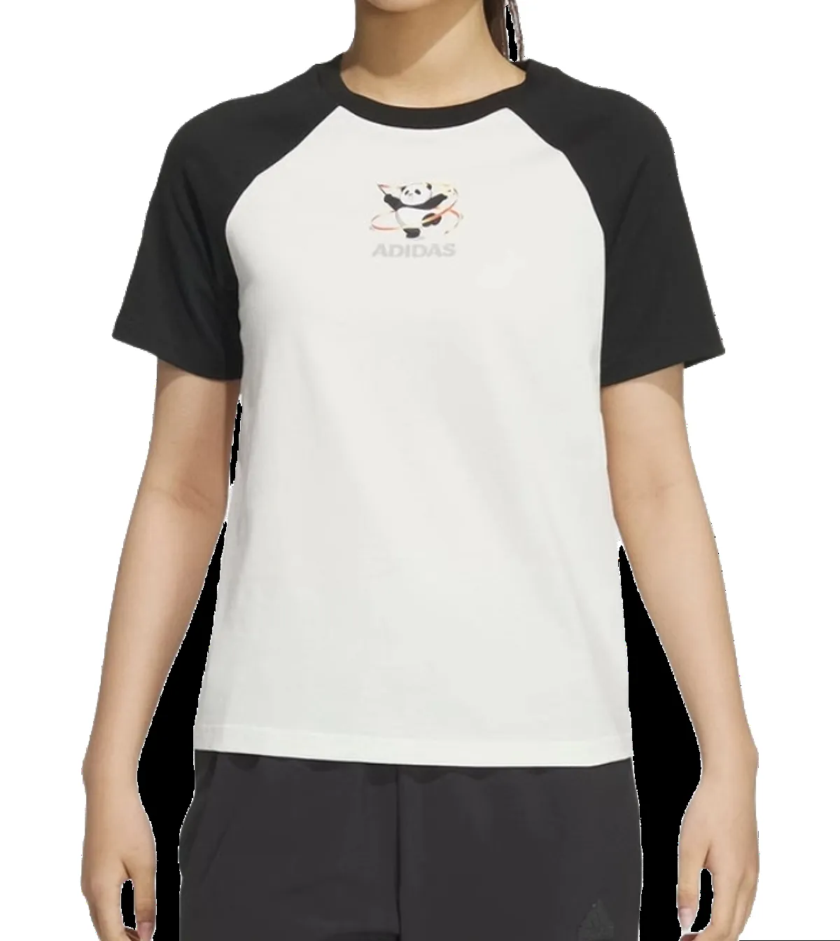 (WMNS) adidas China T-Shirt 'White Black' JI6867 sold by KicksCrew product image thumbnail 2