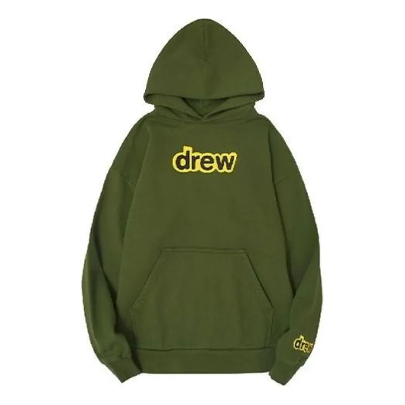 Drew House Secret Hoodie 'Olive Green' DR-FW20-106 sold by KicksCrew