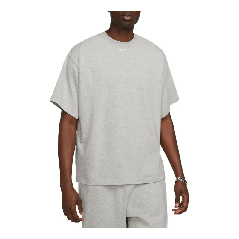 Nike Solo Swoosh T-Shirt 'Grey' FB7866-063 sold by KicksCrew
