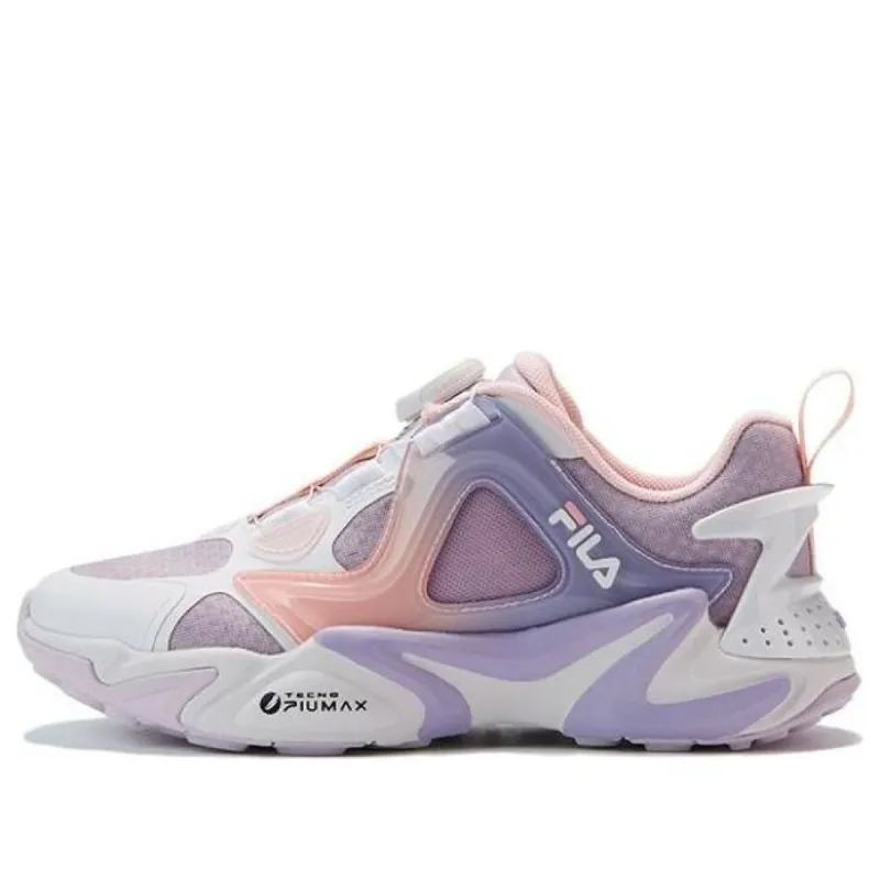 (GS) FILA Lifestyle Sneakers 'White Purple Pink' K15G321115QWP sold by KicksCrew