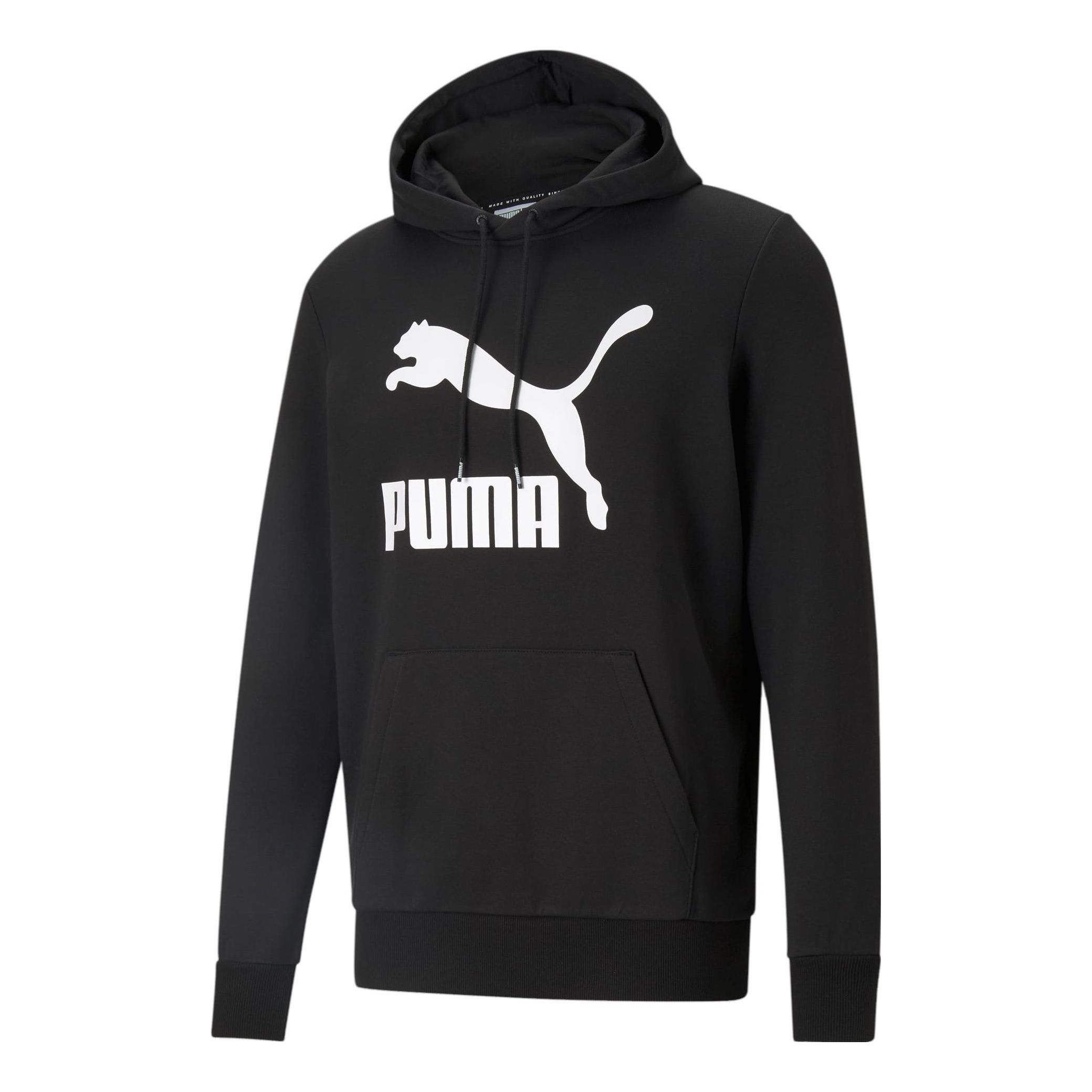 Puma Classics Logo Hoodie 'Black' 530084-01 sold by KicksCrew
