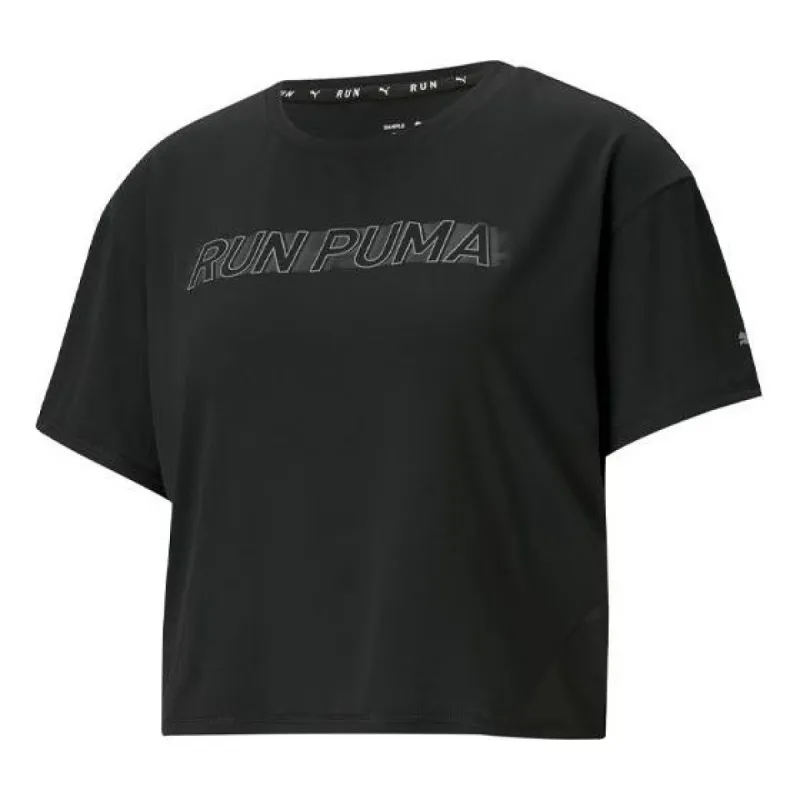 (WMNS) PUMA COOLadapt Skimmer Running T-Shirt 'Black' 520194-01 sold by KicksCrew