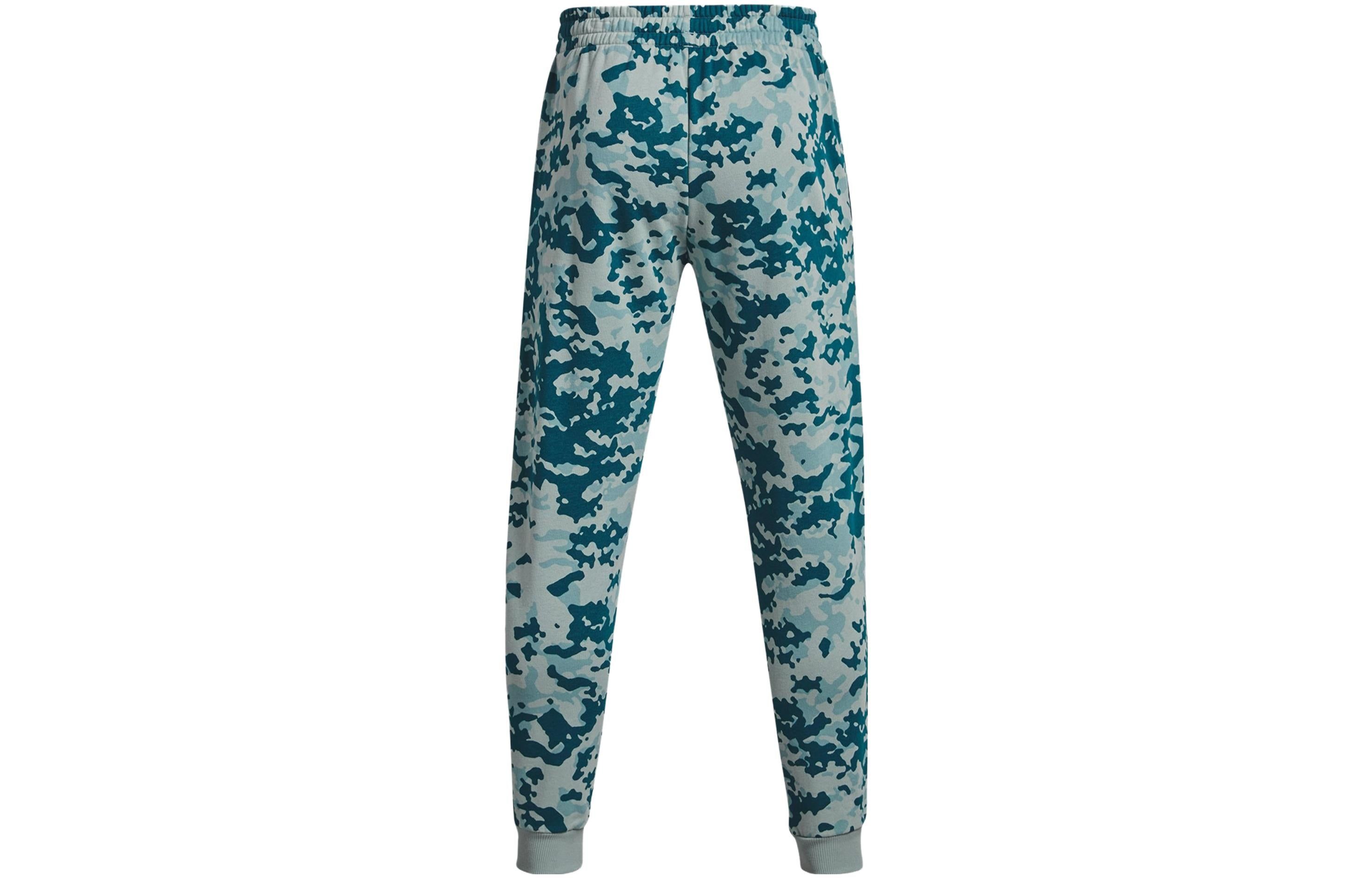 Under Armour Rival Fleece Camo Joggers Pants 'Blue Camo' 1382293-781 sold by KicksCrew product image thumbnail 2