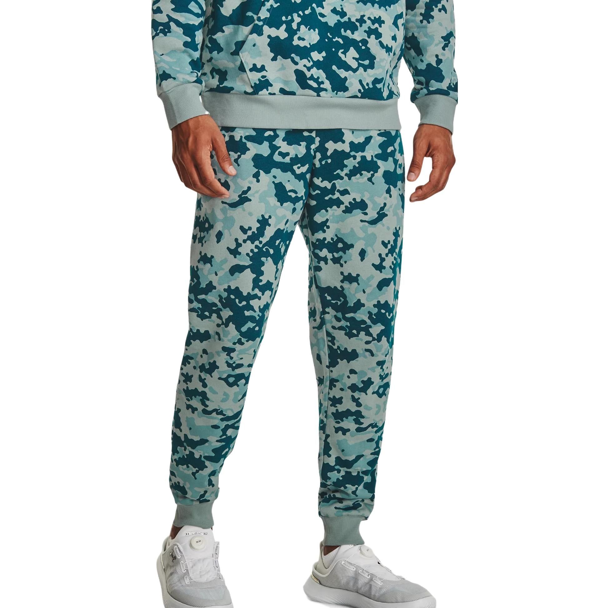 Under Armour Rival Fleece Camo Joggers Pants 'Blue Camo' 1382293-781 sold by KicksCrew product image thumbnail 3