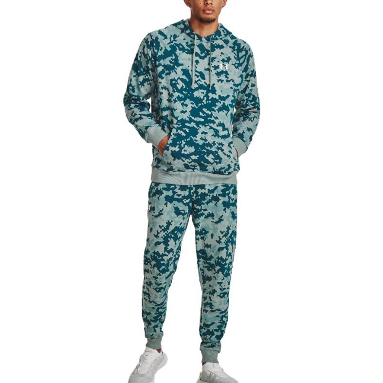 Under Armour Rival Fleece Camo Joggers Pants 'Blue Camo' 1382293-781 sold by KicksCrew product image thumbnail 4