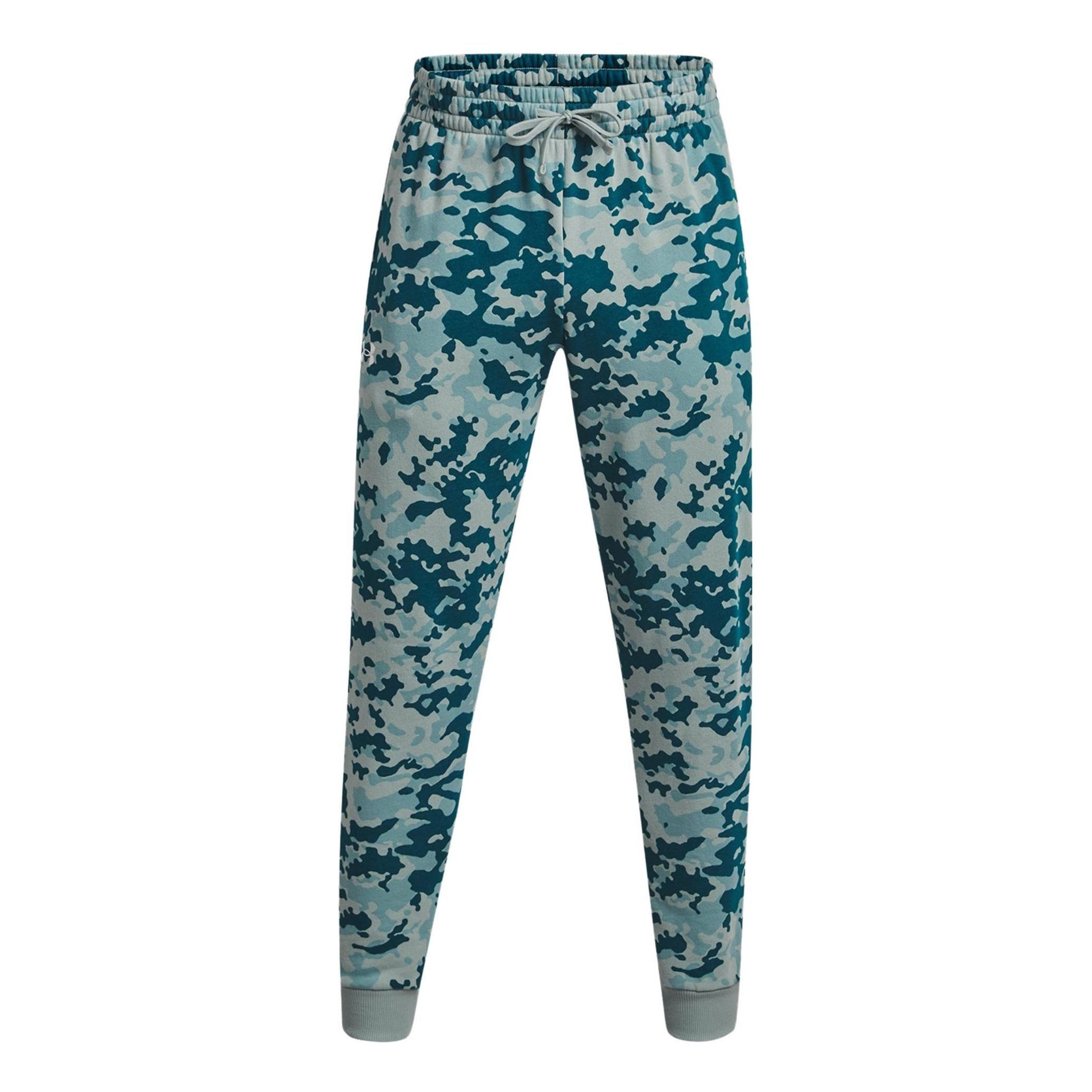 Under Armour Rival Fleece Camo Joggers Pants 'Blue Camo' 1382293-781 sold by KicksCrew