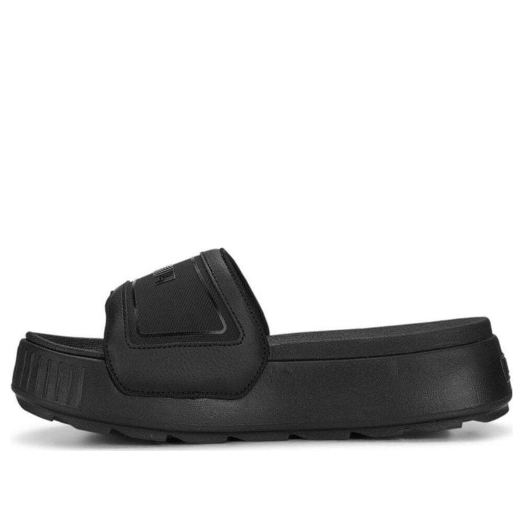 (WMNS) PUMA Karmen Slide 'Triple Black' 389073-01 sold by KicksCrew