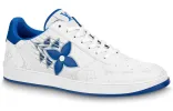 LOUIS VUITTON Rivoli Sneakers 'White with Monogram and Blue' 1AA44S sold by KicksCrew