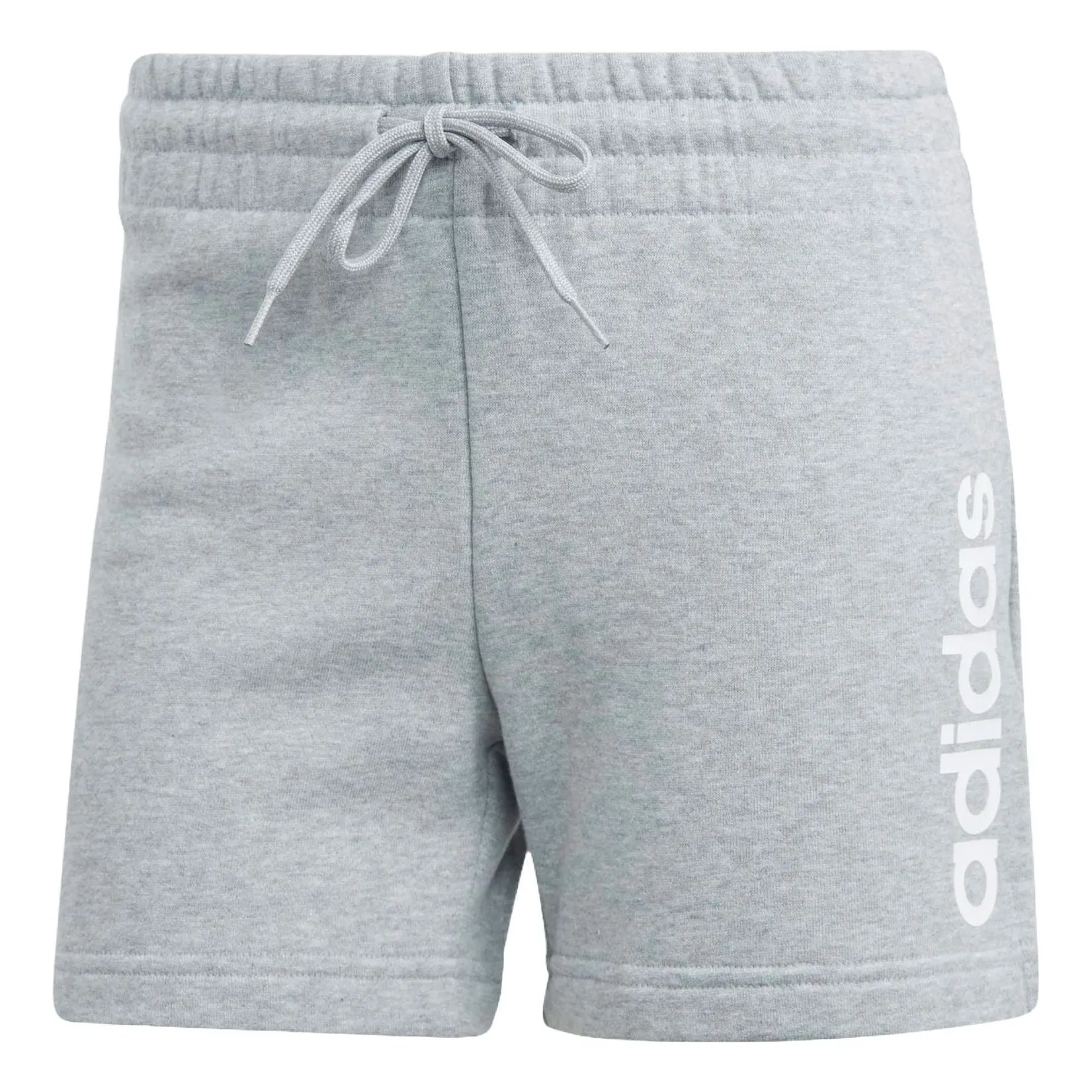 (WMNS) adidas Essentials Linear French Terry Shorts Asia Sizing 'Grey White' IC4443 sold by KicksCrew