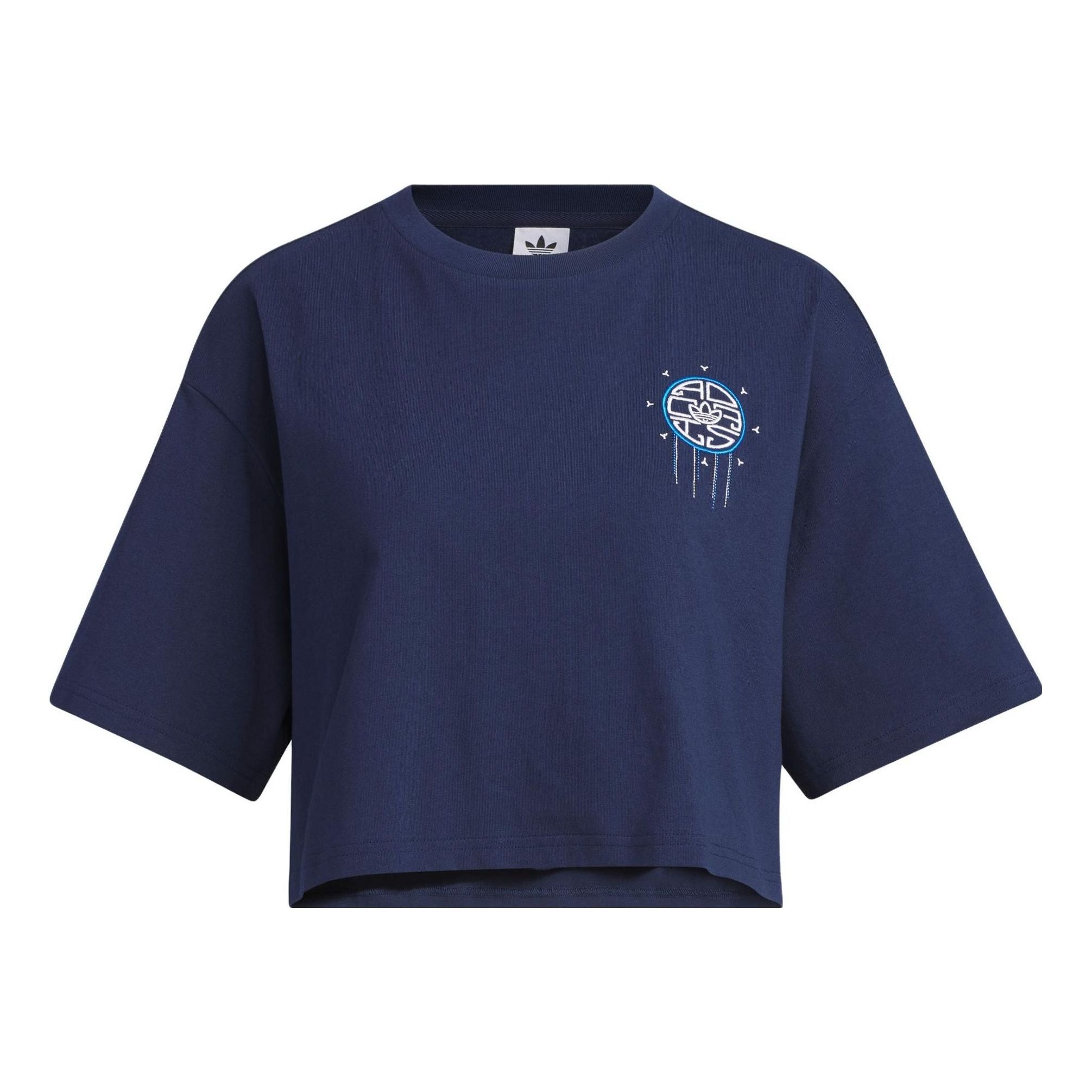 (WMNS) adidas Originals Toc Graphic T-Shirt 'Navy' IP1757 sold by KicksCrew