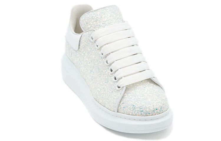 (WMNS) Alexander McQueen Oversized Glitter Sneaker 'Silver' 558944W4SA18316 sold by KicksCrew product image thumbnail 3